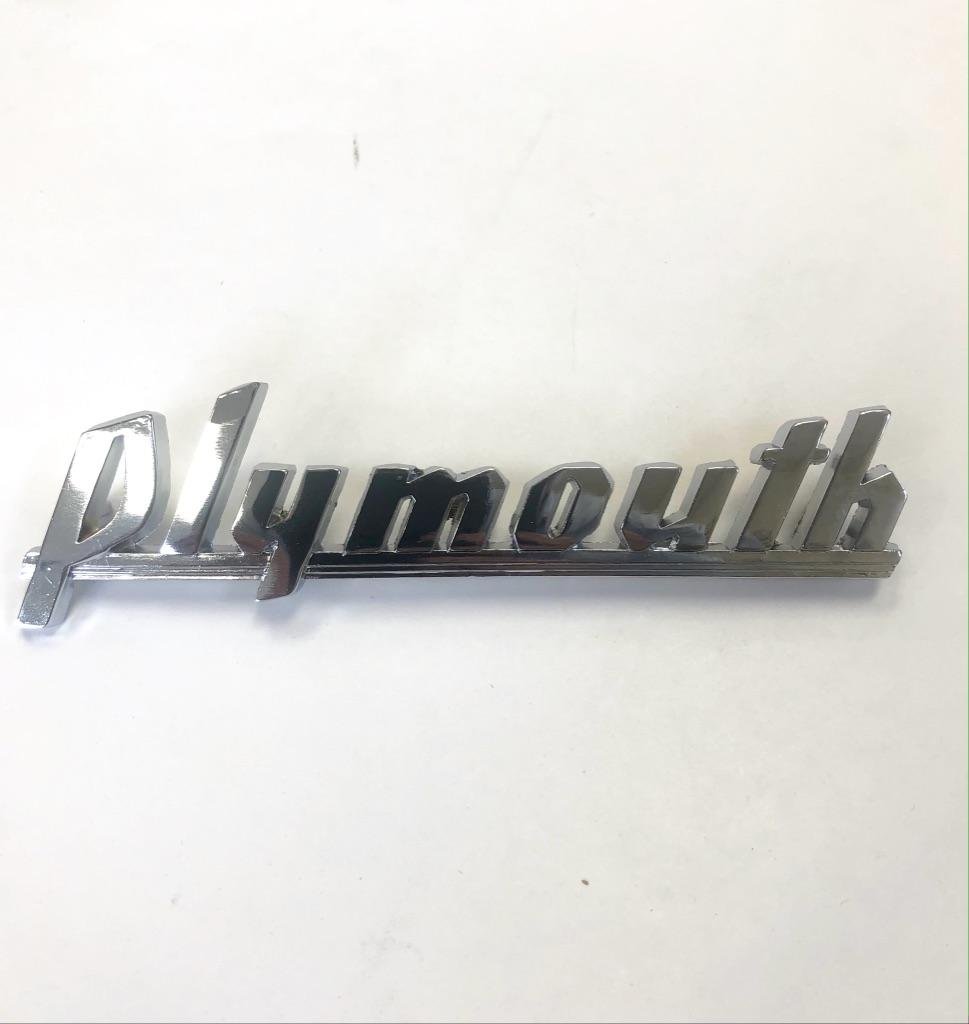 "Plymouth" Hood Script Emblem | 1939-1940 Plymouth